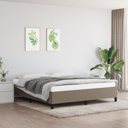 Rám Postele Bez Matrace Textil Taupe
