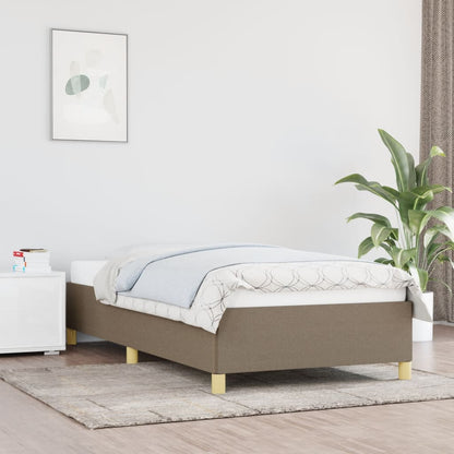 Rám Postele Bez Matrací Textil Taupe