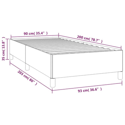 Rám Postele Bez Matrace Zelená 90 X 200 Cm Textil