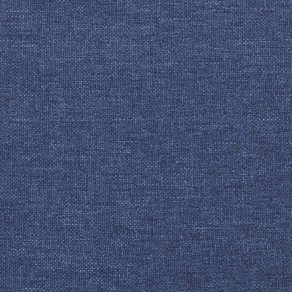 Rám Postele Bez Matrací Textil Modrá