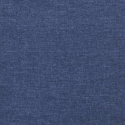 Rám Postele Bez Matrací Textil Modrá
