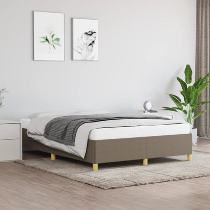 Rám Postele Bez Matrací Textil Taupe