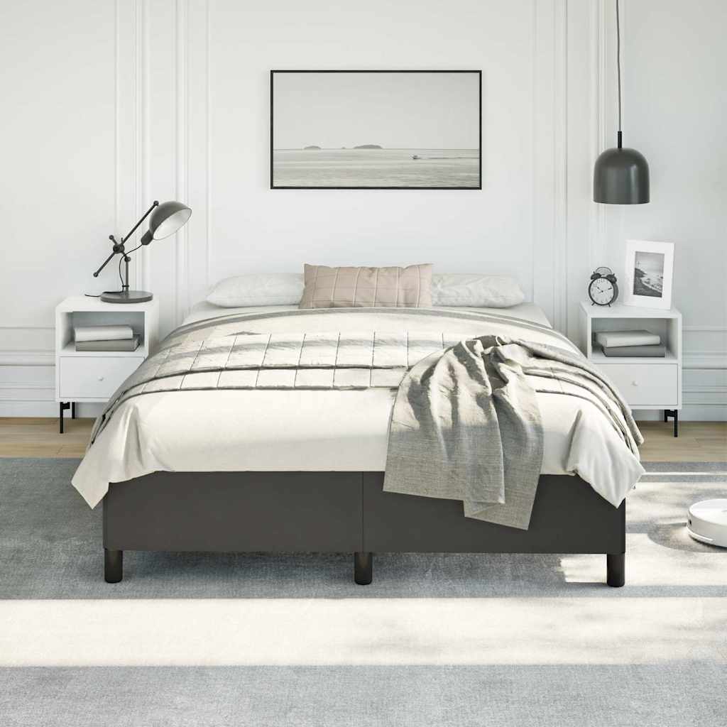 Rám Postele Bez Matrace Černý 152 X 203 Cm, Umělá Kůže Velikosti Queen