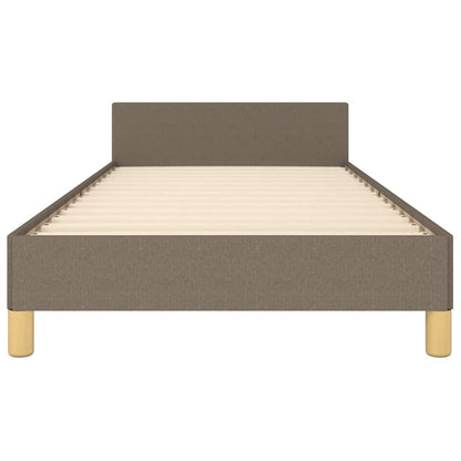 Rám Postele S Čelem Bez Matrace Taupe 80X200 Cm Textil