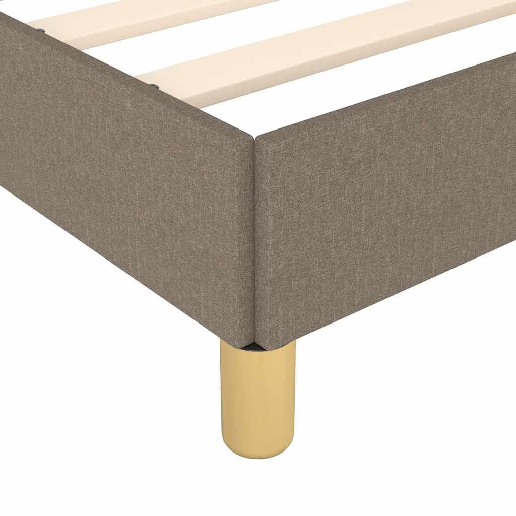 Rám Postele S Čelem Bez Matrace Taupe 80X200 Cm Textil