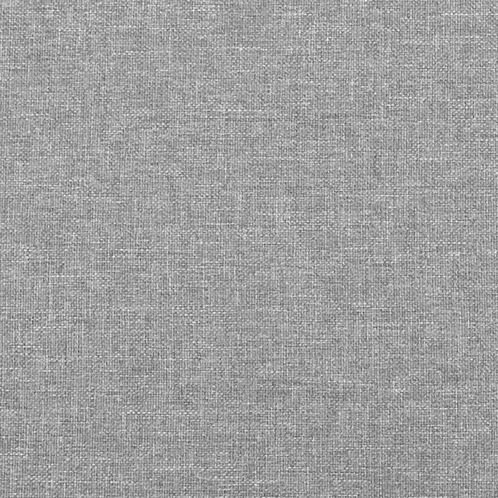 Rám Postele Bez Matrace Světle Šedá 90 X 190 Cm Textil