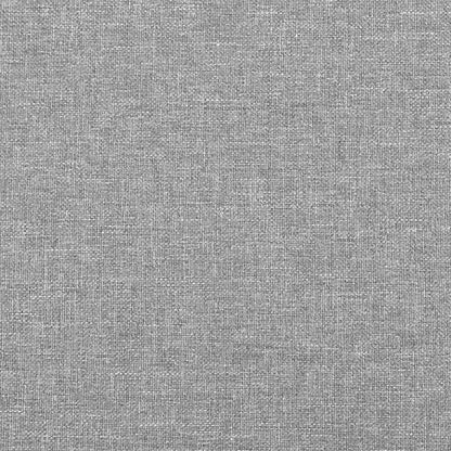 Rám Postele Bez Matrace Světle Šedá 90 X 190 Cm Textil