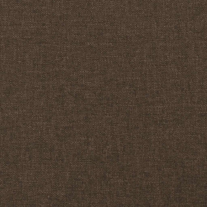 Rám Postele Bez Matrace Tmavě Hnědá 90 X 190 Cm Textil