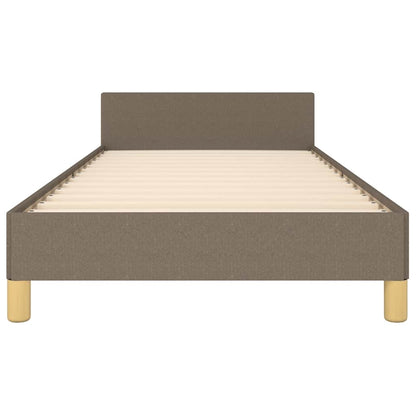 Rám Postele S Čelem Bez Matrace Taupe 90X190 Cm Textil