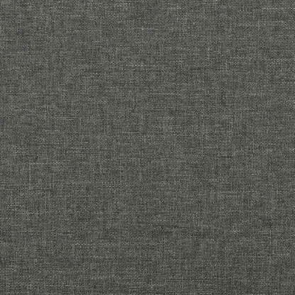 Rám Postele Bez Matrace Tmavě Šedý 90 X 200 Cm Textil