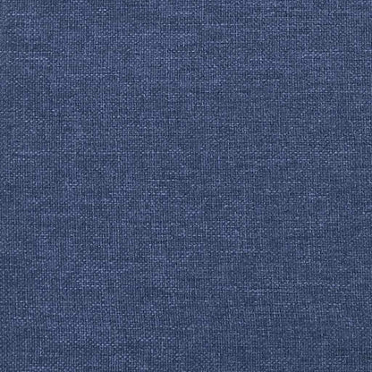 Rám Postele S Čelem Bez Matrace Modrý 90X200 Cm Textil