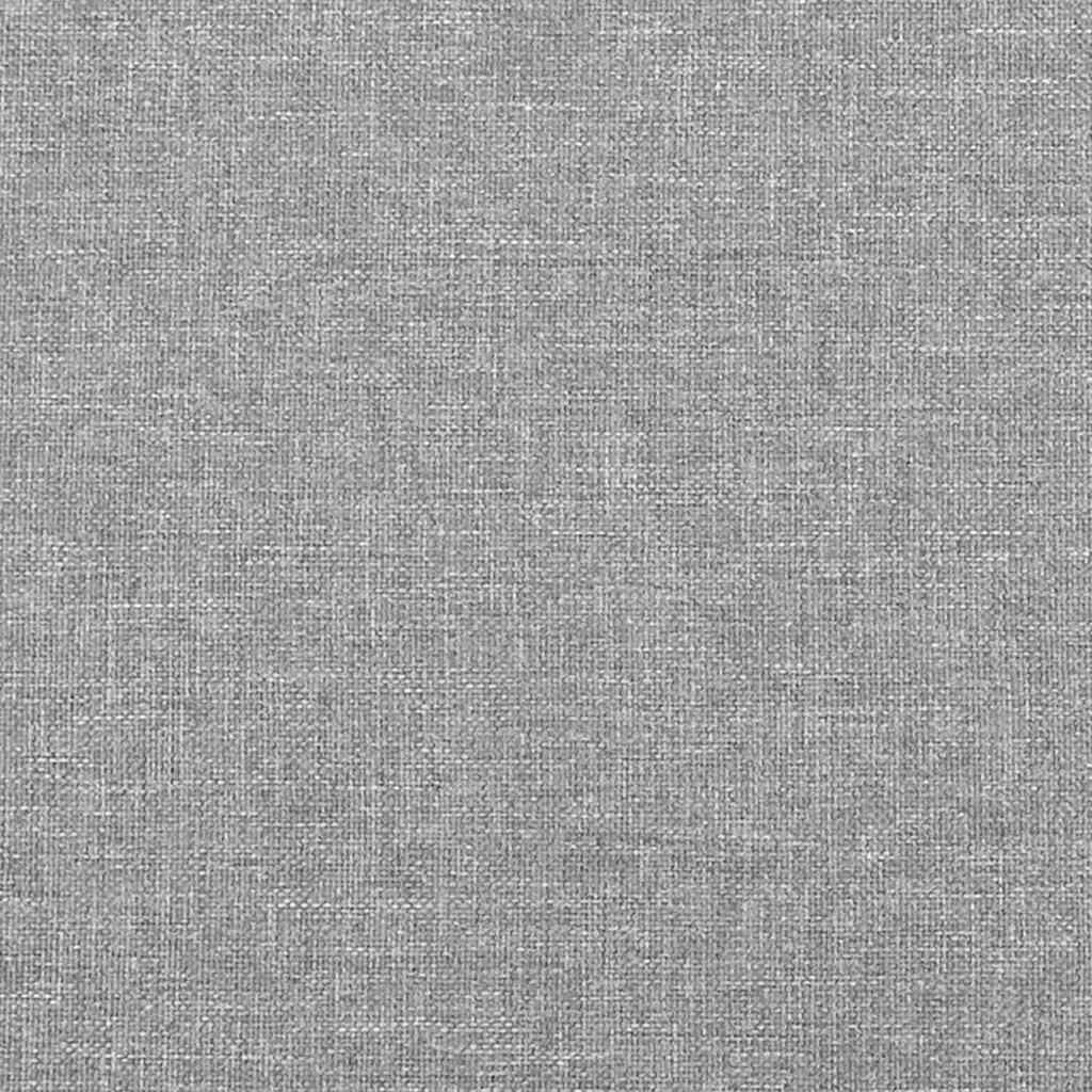 Rám Postele Bez Matrace Světle Šedá 100 X 200 Cm Textil