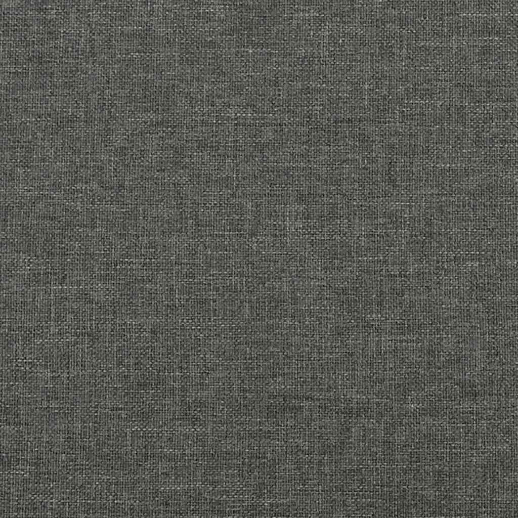 Rám Postele Bez Matrace Tmavě Šedá 100 X 200 Cm Textil