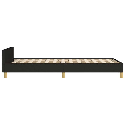 Rám Postele Bez Matrace Černý 100 X 200 Cm Textil