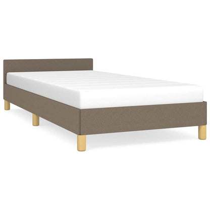 Rám Postele Bez Matrace Taupe 100 X 200 Cm Textil
