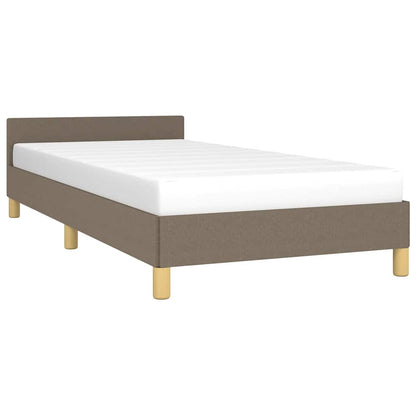 Rám Postele Bez Matrace Taupe 100 X 200 Cm Textil