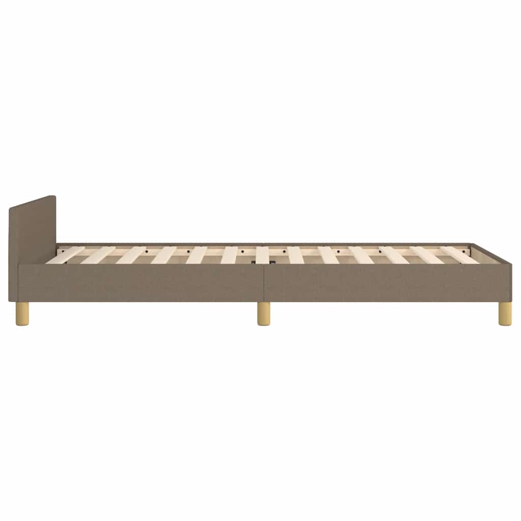 Rám Postele Bez Matrace Taupe 100 X 200 Cm Textil