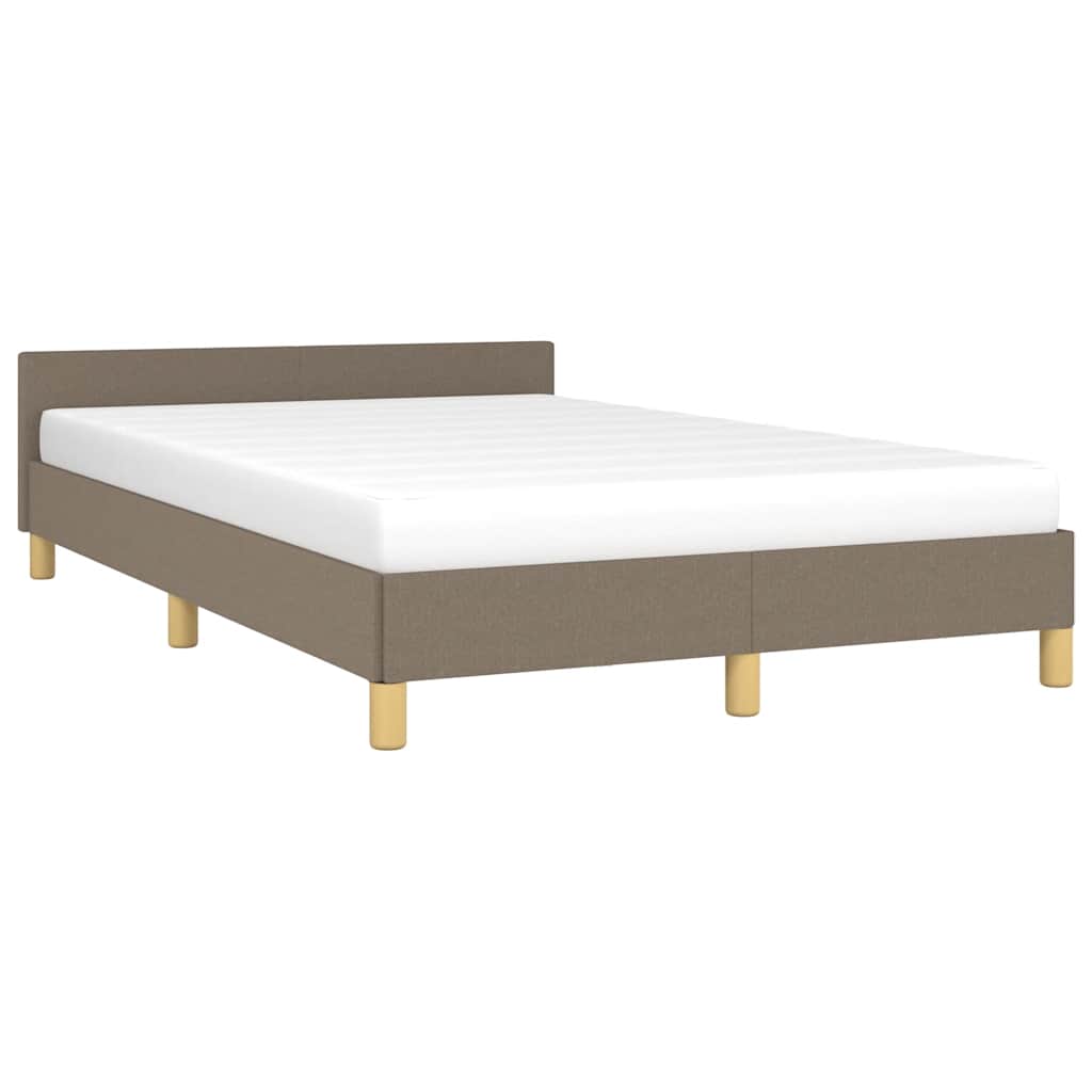 Rám Postele Bez Matrace Taupe 120 X 200 Cm Textil