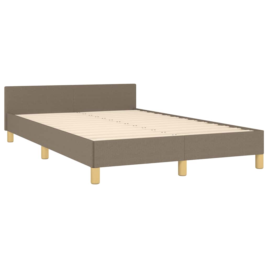 Rám Postele Bez Matrace Taupe 120 X 200 Cm Textil