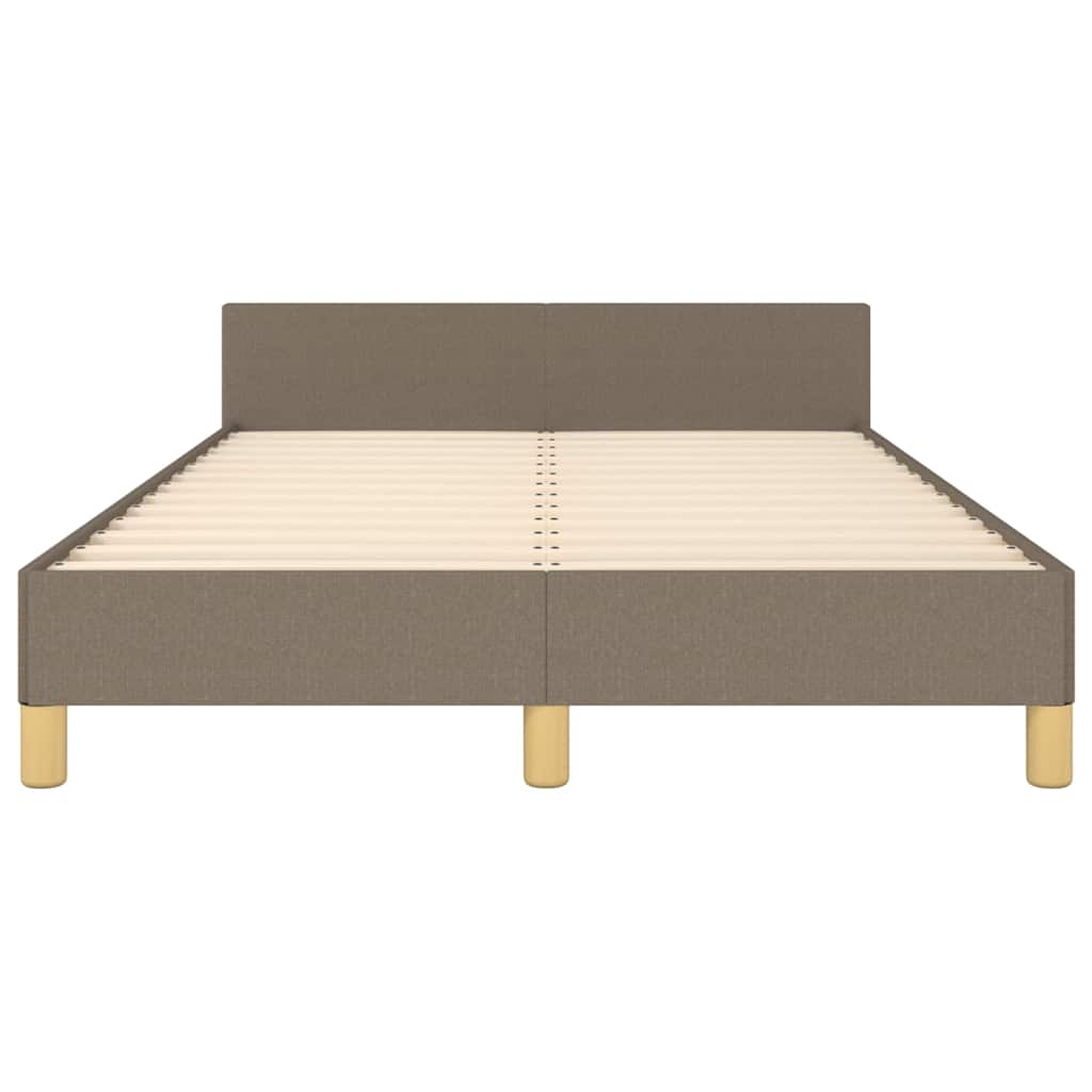 Rám Postele Bez Matrace Taupe 120 X 200 Cm Textil