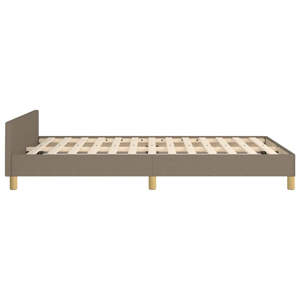 Rám Postele Bez Matrace Taupe 120 X 200 Cm Textil