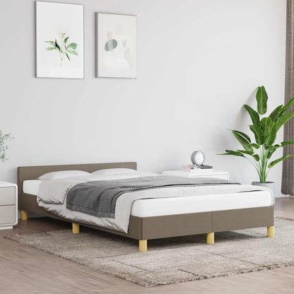 Rám Postele Bez Matrace Taupe 120 X 200 Cm Textil