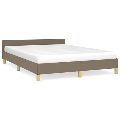Rám Postele Bez Matrace Taupe 140 X 190 Cm Textil