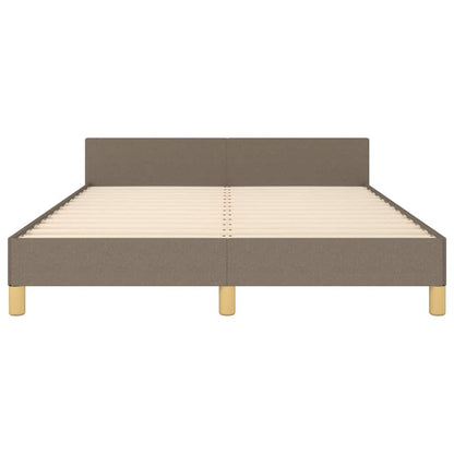 Rám Postele Bez Matrace Taupe 140 X 190 Cm Textil
