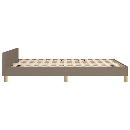 Rám Postele Bez Matrace Taupe 140 X 190 Cm Textil
