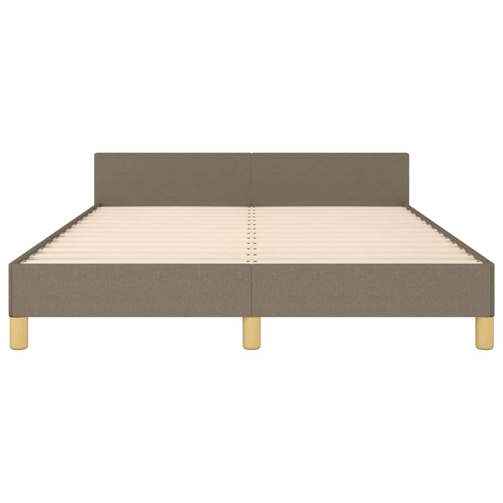 Rám Postele Bez Matrace Taupe 140 X 200 Cm Textil