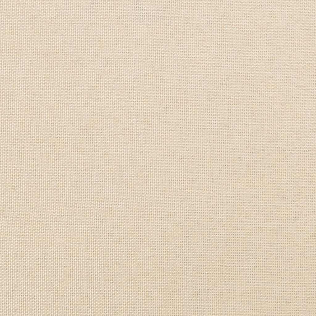 Rám Postele Bez Matrace Krémový 140 X 200 Cm Textil
