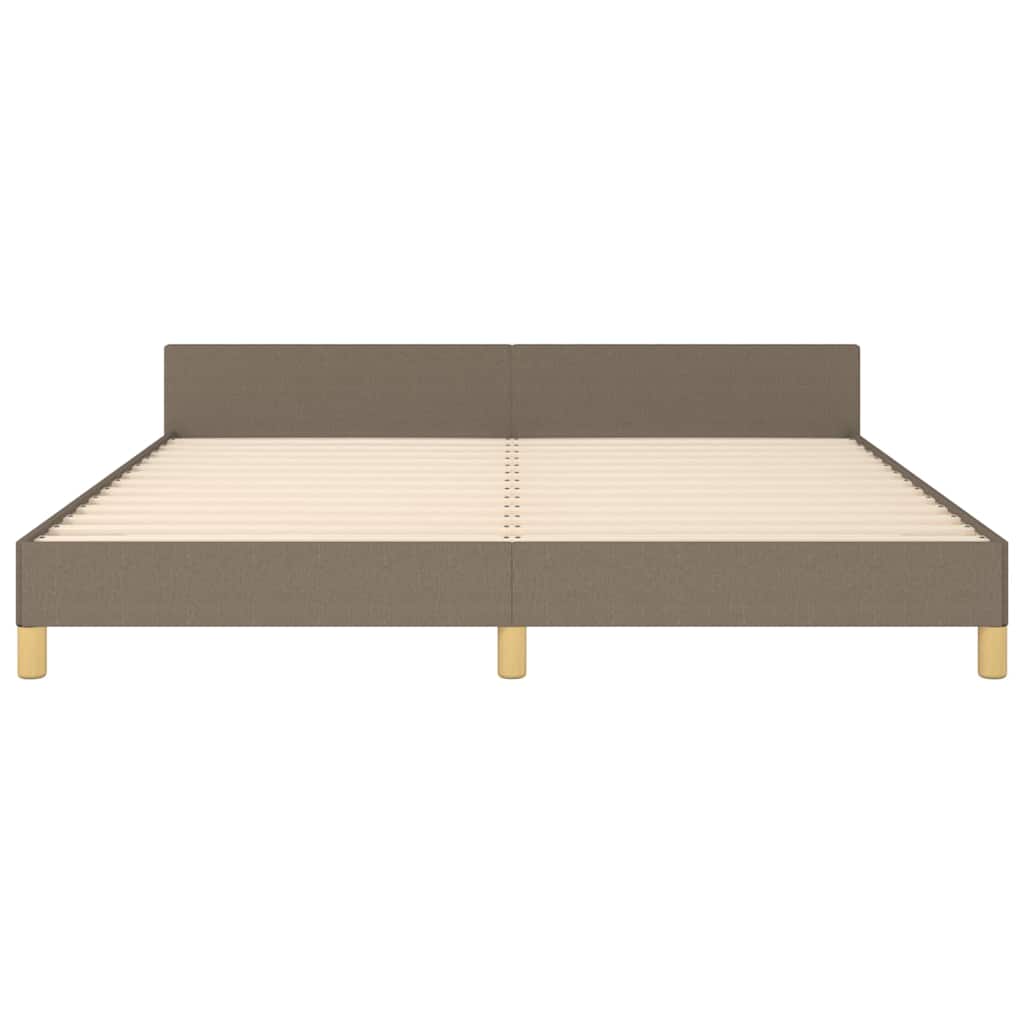 Rám Postele Bez Matrace Taupe 160 X 200 Cm Textil
