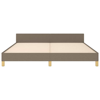Rám Postele Bez Matrace Taupe 160 X 200 Cm Textil