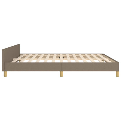 Rám Postele Bez Matrace Taupe 160 X 200 Cm Textil