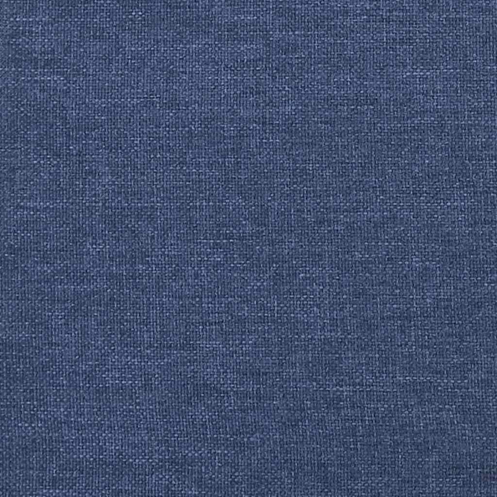 Rám Postele S Čelem Bez Matrace Modrý 160 X 200 Cm Textil