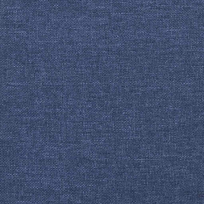 Rám Postele S Čelem Bez Matrace Modrý 160 X 200 Cm Textil
