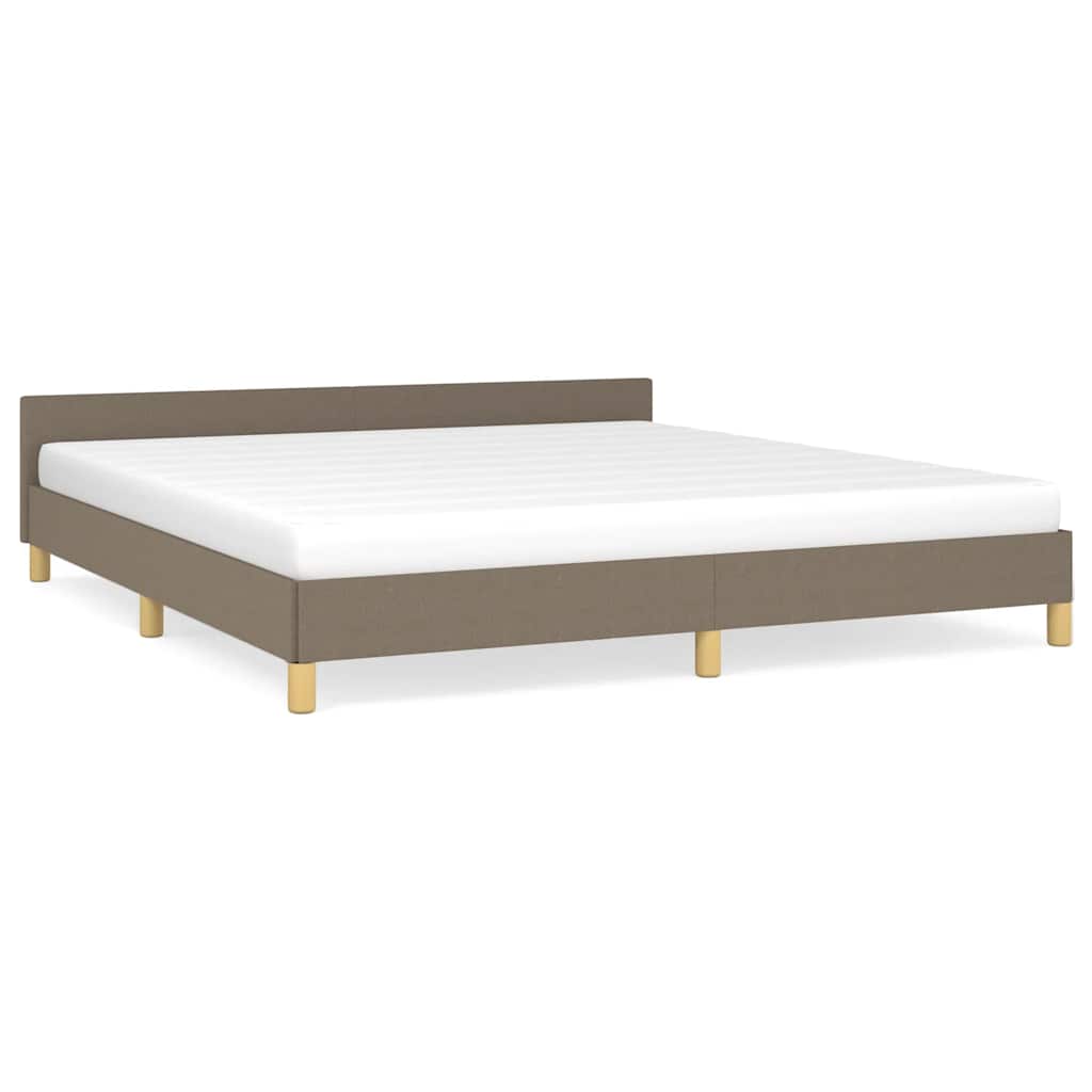 Rám Postele Bez Matrace Taupe 180 X 200 Cm Textil