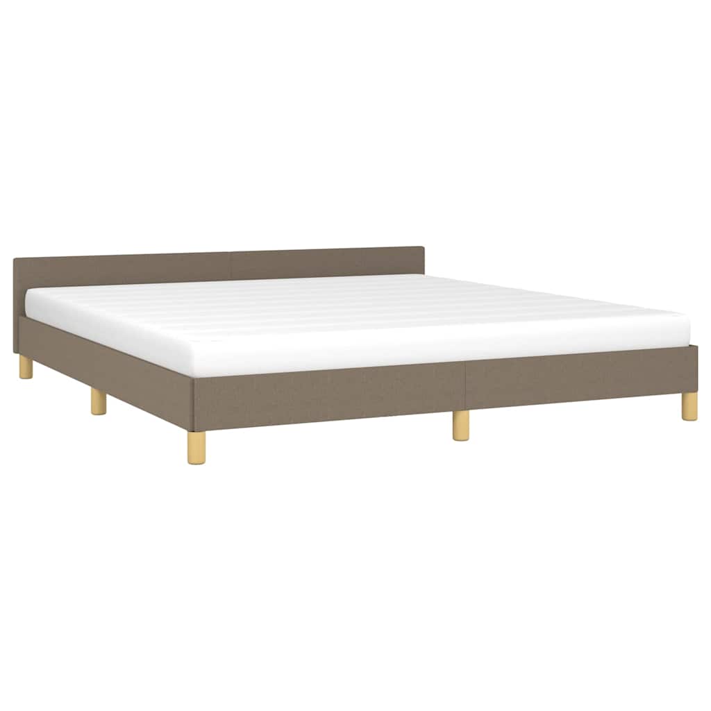 Rám Postele Bez Matrace Taupe 180 X 200 Cm Textil