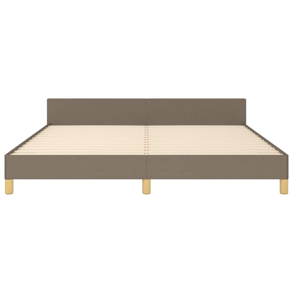 Rám Postele Bez Matrace Taupe 180 X 200 Cm Textil