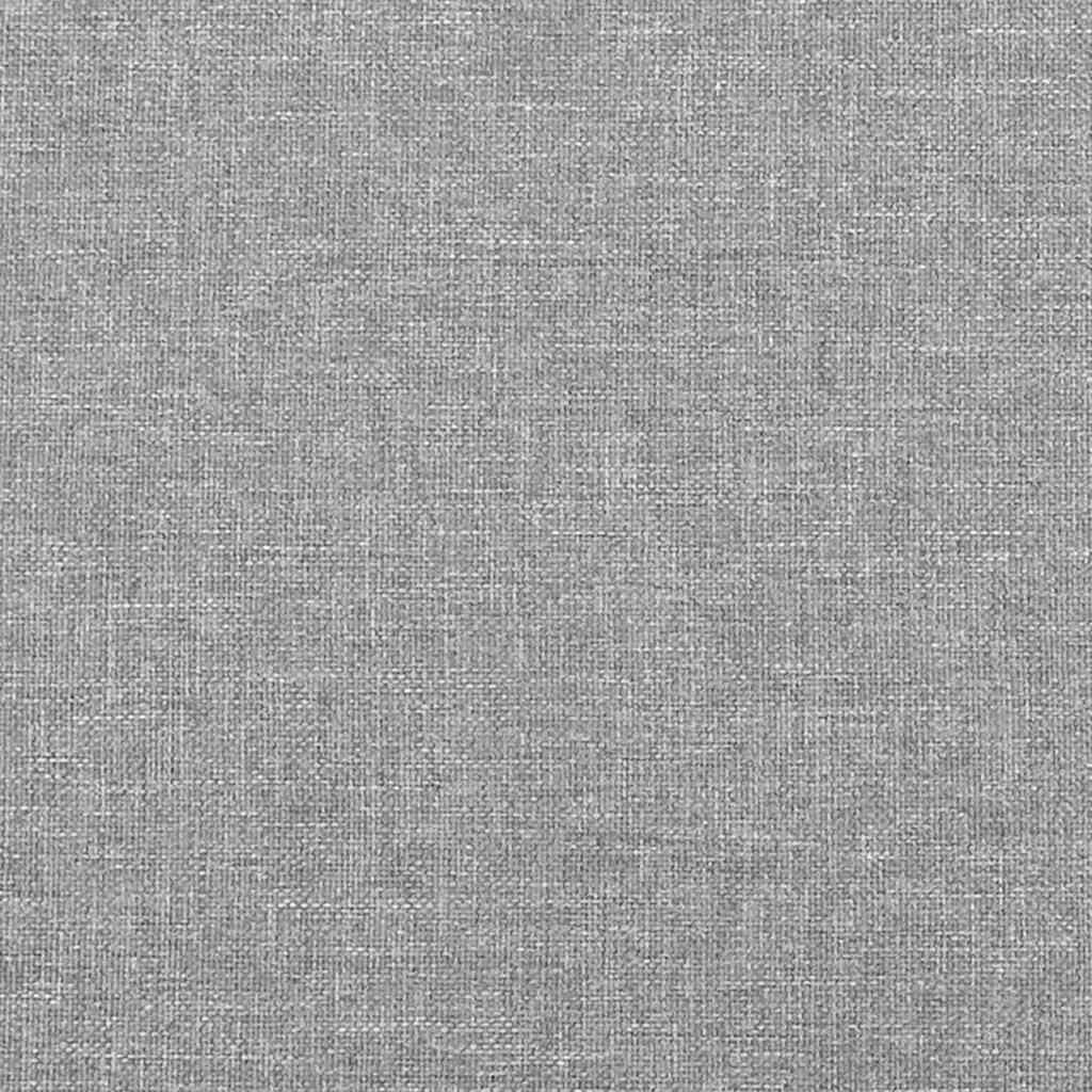 Rám Postele Bez Matrace Světle Šedý 200 X 200 Cm Textil