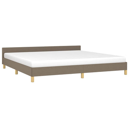 Rám Postele Bez Matrace Taupe 200 X 200 Cm Textil
