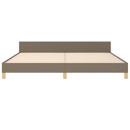 Rám Postele Bez Matrace Taupe 200 X 200 Cm Textil