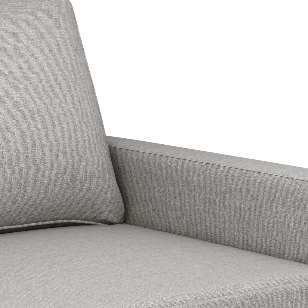 3Místná Pohovka Světle Šedá 180 Cm Textil