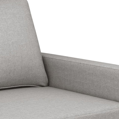 3Místná Pohovka Světle Šedá 180 Cm Textil