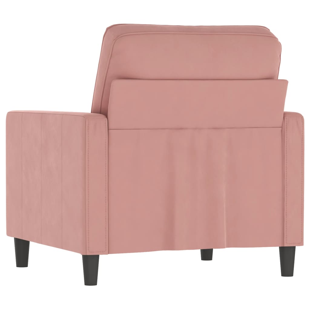 Křeslo Růžové 60 Cm Samet