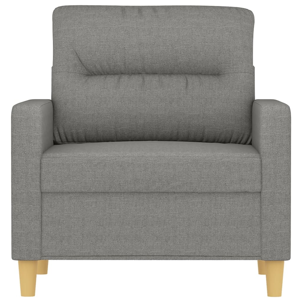 Křeslo Tmavě Šedé Textil