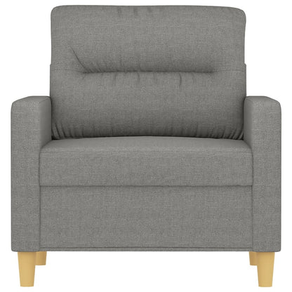 Křeslo Tmavě Šedé Textil