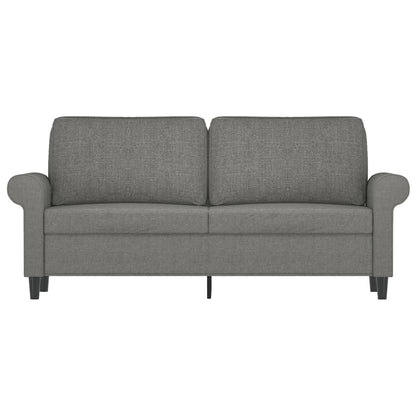 2Místná Pohovka Tmavě Šedá 140 Cm Textil