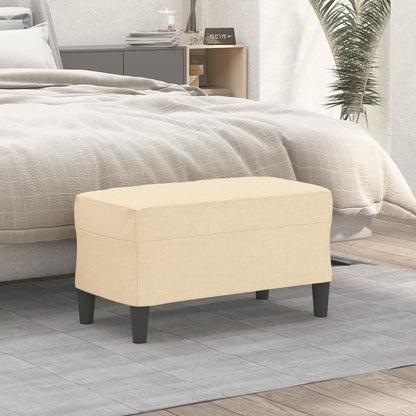 Lavice Krémová 70 X 35 X 41 Cm Textil