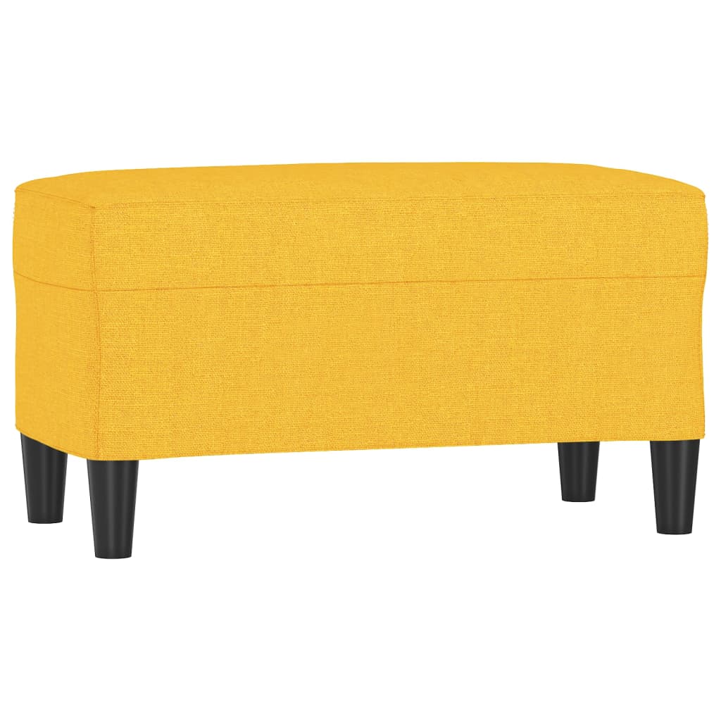 Lavice Světle Žlutá 70X35X41 Cm Textil